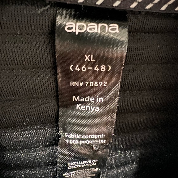 Men’s Apana “Black Knight” Chevron Hoodie Size XL - Picture 4 of 5